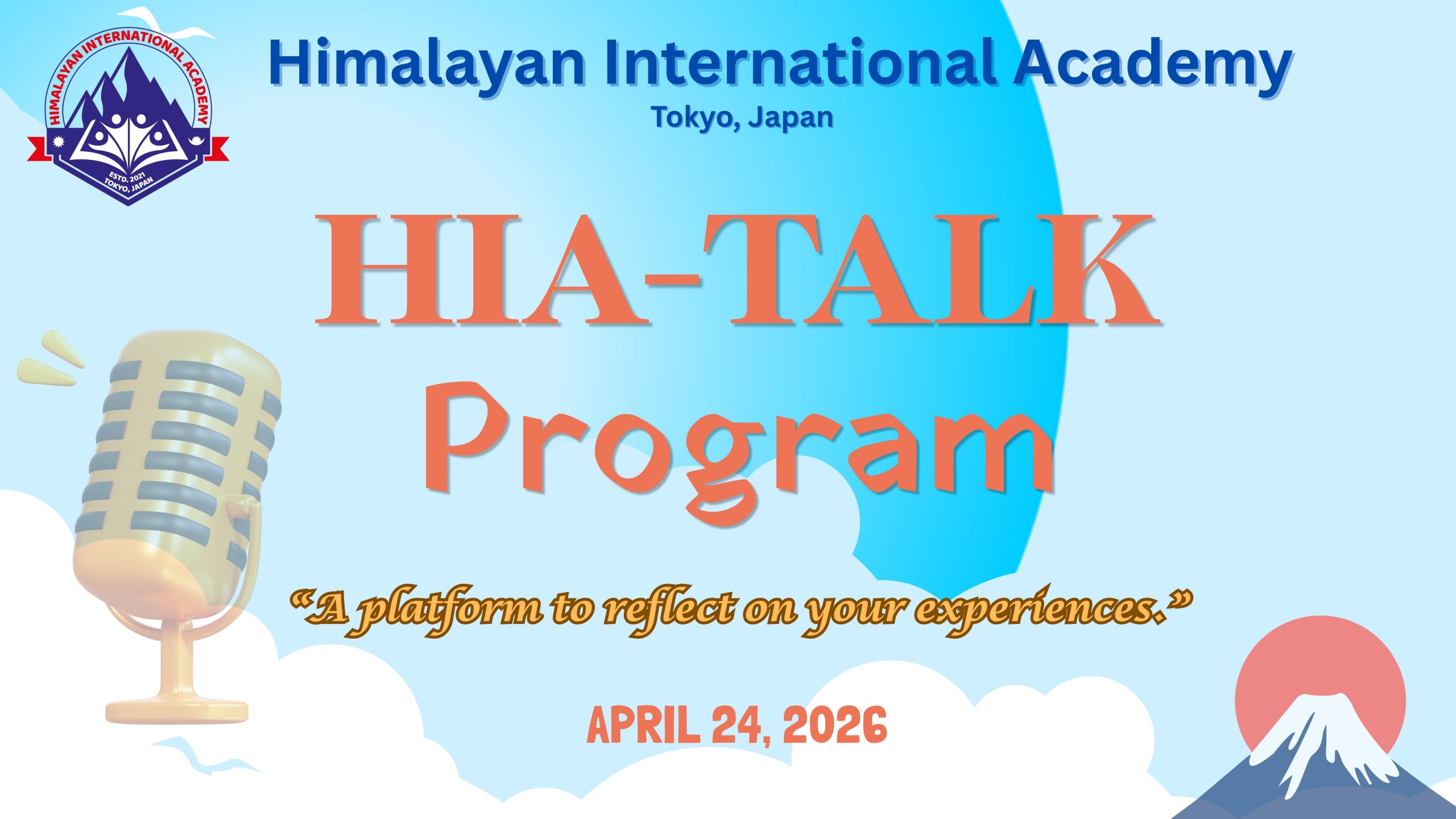 HIA Talk Program I
