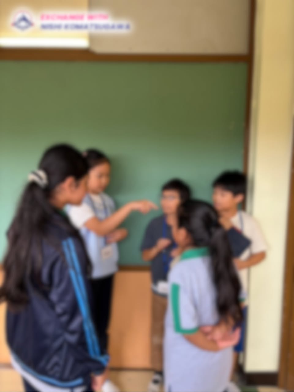 HIA students during the exchange visit at Nishi-Komatsugawa Elementary School (1)