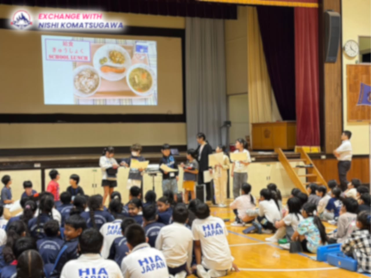 HIA students during the exchange visit at Nishi-Komatsugawa Elementary School (2)