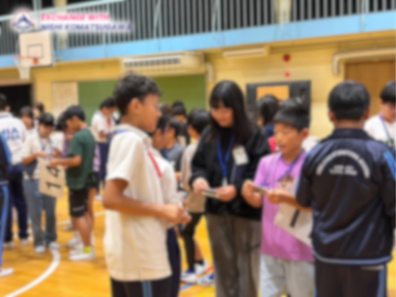 HIA students during the exchange visit at Nishi-Komatsugawa Elementary School (3)