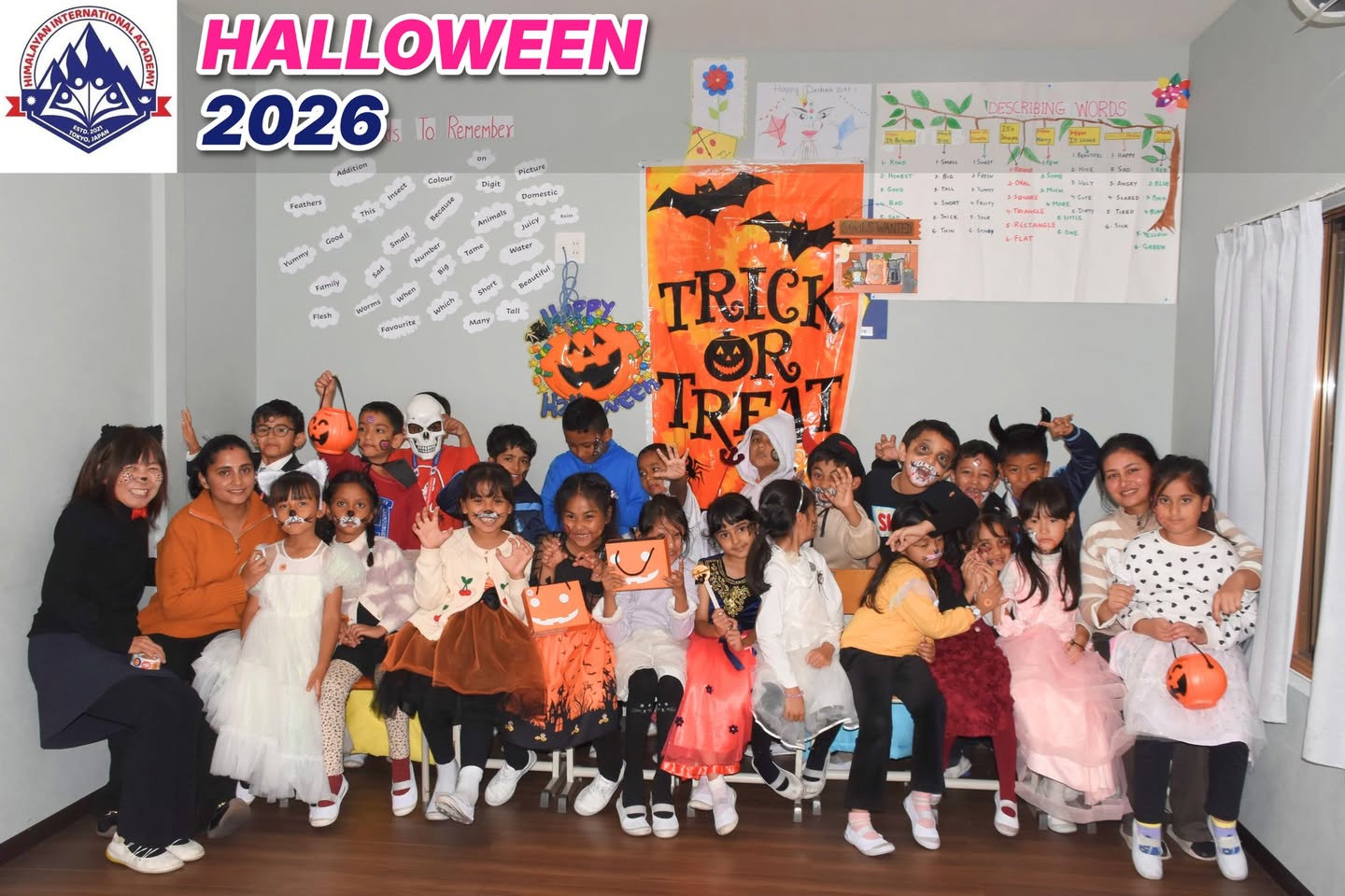HIA students in Halloween costumes at school (3)